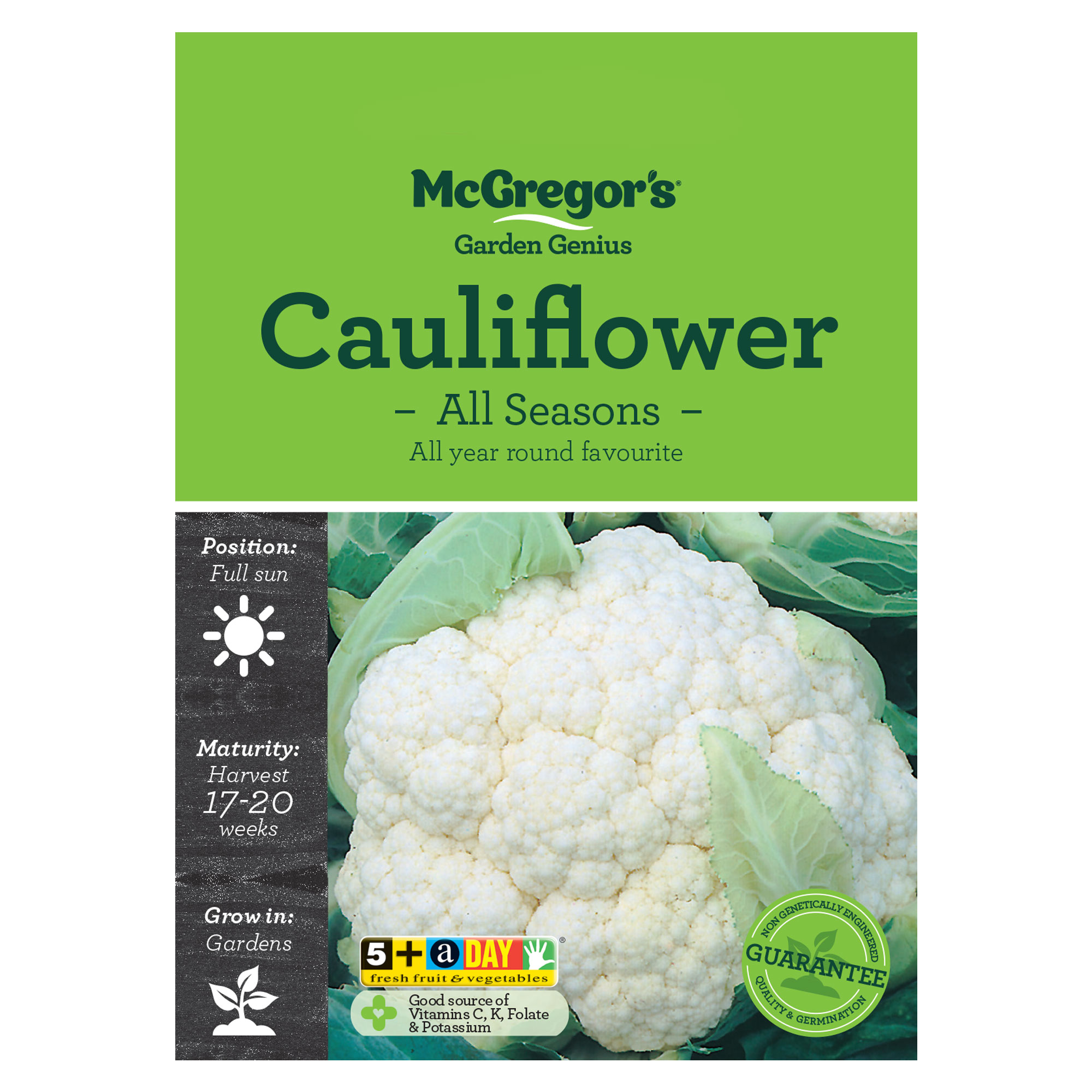 Seeds Mcg Cauliflower All Seasons Springvale Garden Centre