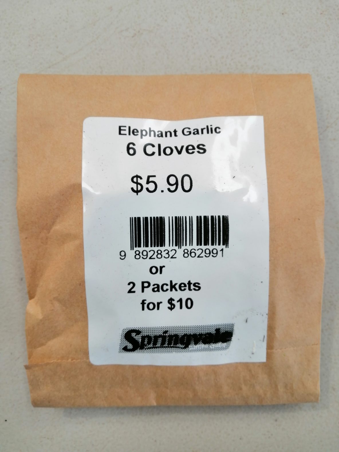 Elephant Garlic 6 pk Springvale Garden Centre